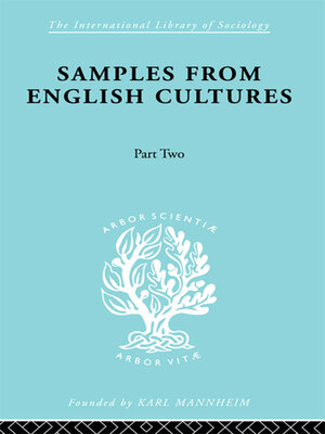 cover image of Samples from English Cultures